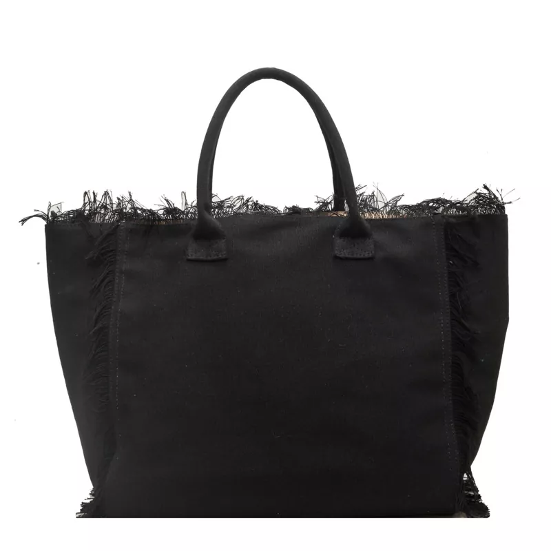 Stor kapacitet Custom Logo Canvas Tote Bag