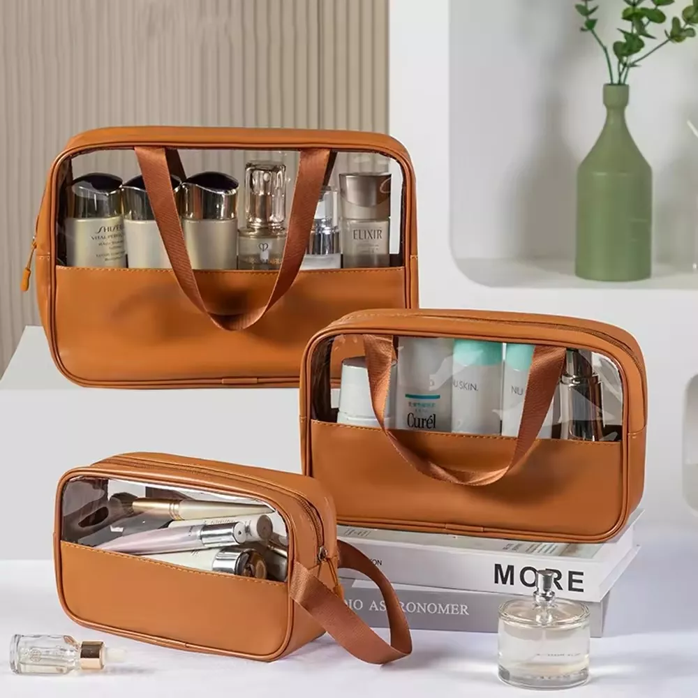 Bærbar rejse PVC makeup taske